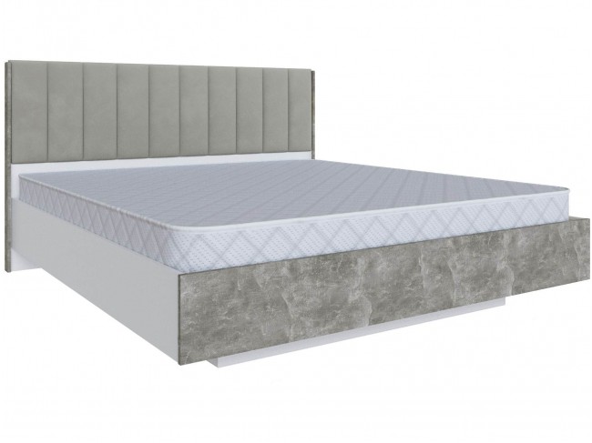 Кровать двуспальная (1,8) Мадрид МД-3 с подъемным основанием, Бе фото