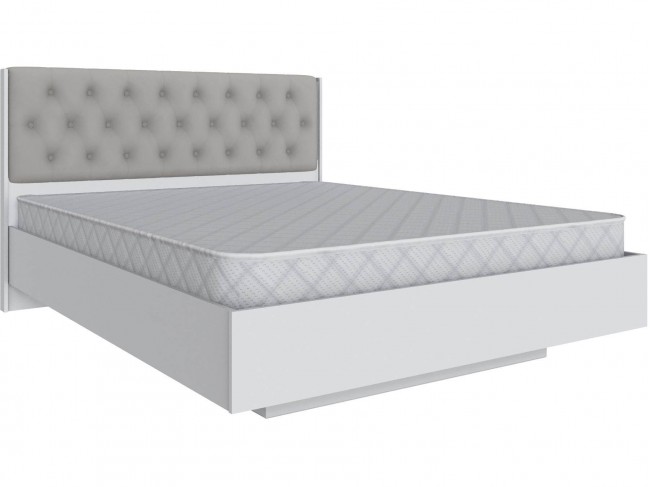 Кровать двуспальная (1,6) Мадрид МД-3 с подъемным основанием, Бе фото