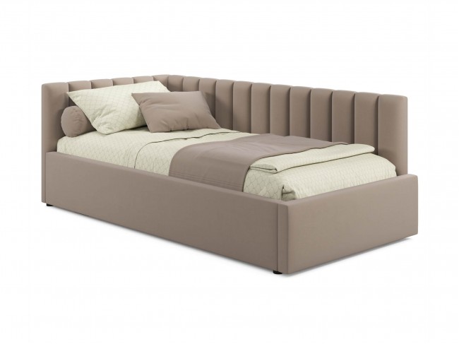 Мягкая кровать Milena 900 светло-коричневый мокко с подъемным ме фото