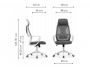 Golem black / white Офисное кресло недорого