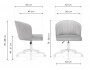Дэни светло-серый / белый Офисное кресло от производителя