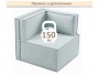 Мягкое дизайнерское кресло-кровать Слайд/Slide мята пастель распродажа