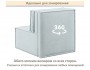 Мягкое дизайнерское кресло-кровать Слайд/Slide мята пастель от производителя