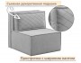 Мягкое дизайнерское кресло-кровать Слайд/Slide серый недорого