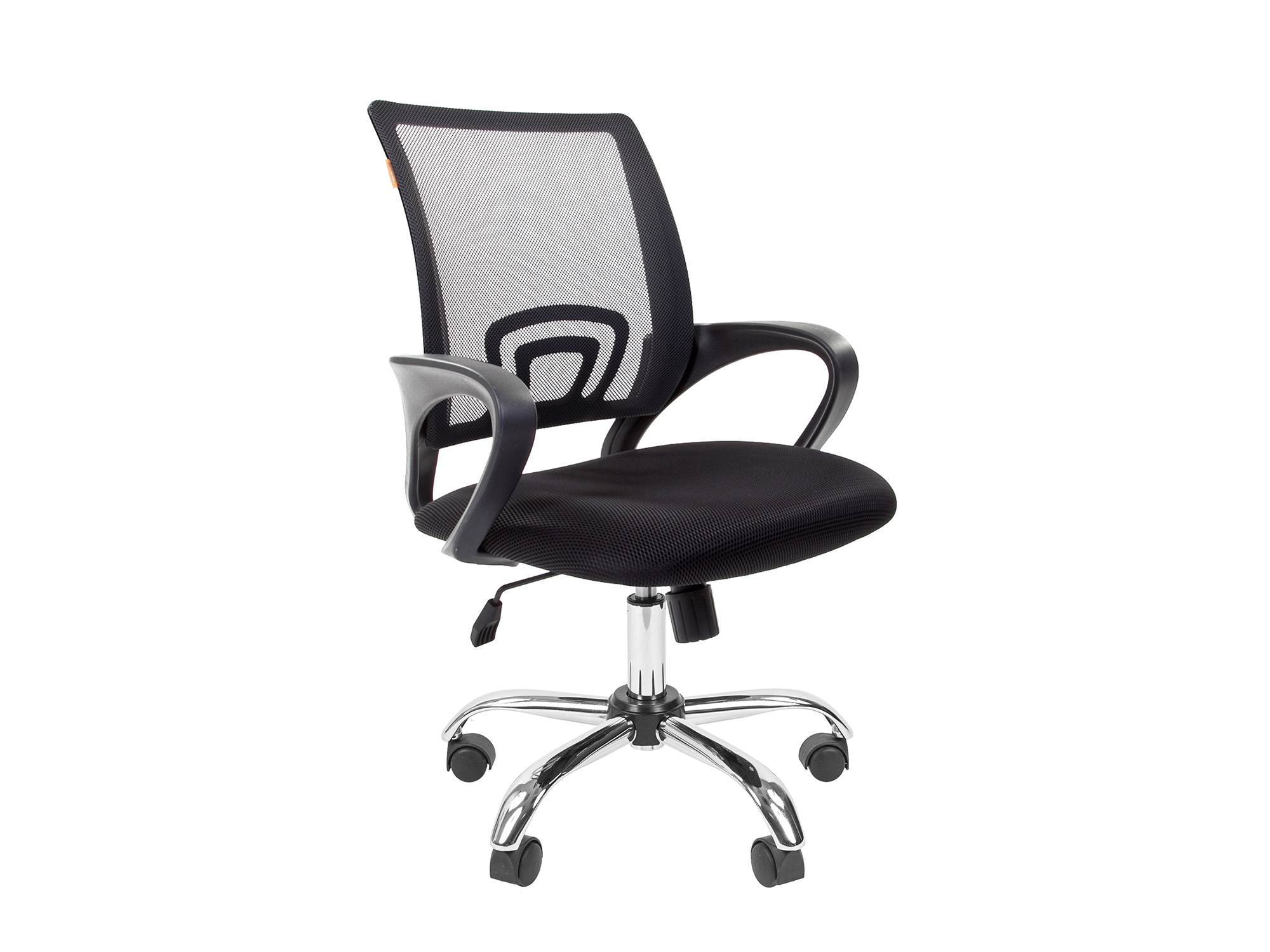 Кресло офисное easy chair 304 lt серое черное сетка ткань пластик